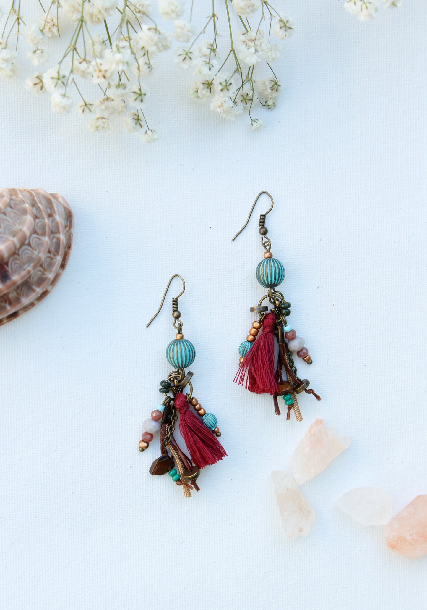 Ruby earrings