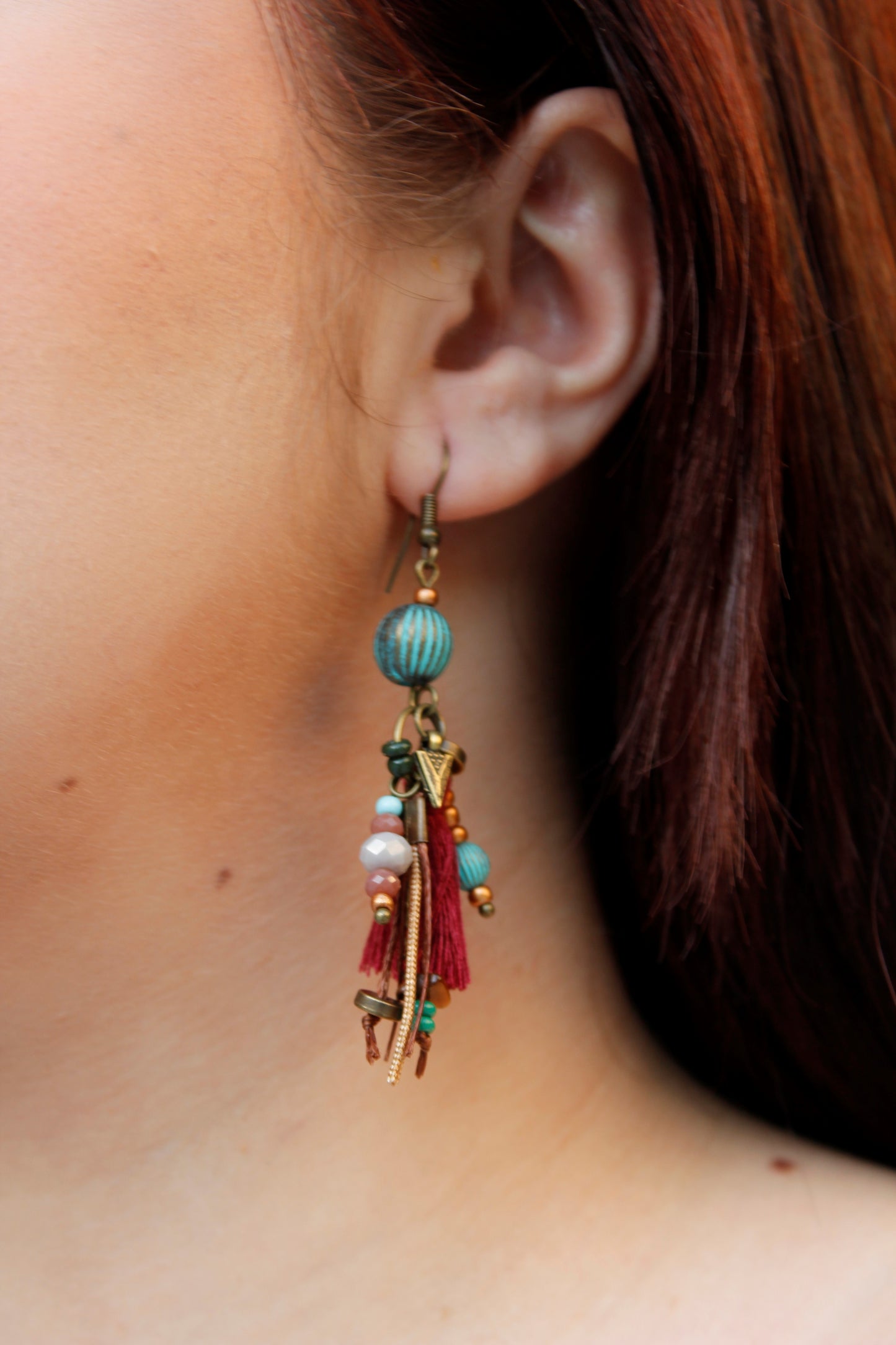 Ruby earrings